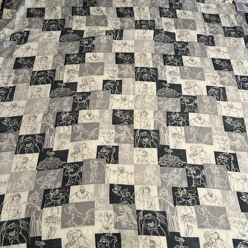 Disney Villains Black and Grey Scarf - Picture 7 of 8